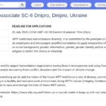 Chargé(e) du Support aux Opérations – WFP Ukraine