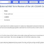 Consultance : Évaluation à mi-parcours du Centre UK-CGIAR