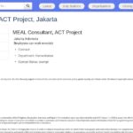 Consultant·e en évaluation MEAL – Projet ACT
