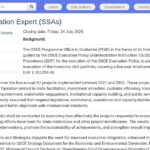 Expert en Évaluation Internationale – OSCE Tadjikistan
