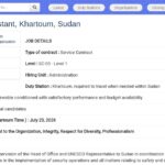 Assistant Sécurité Terrain – UNESCO Soudan