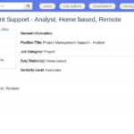 Analyste en Soutien à la Gestion de Projet (Remote)