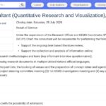 Consultant international en recherche quantitative et