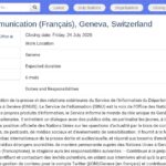 Stagiaire Communication Francophone – ONU Genève