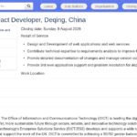 Développeur Full-Stack .NET/React – ONU, Deqing