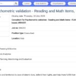 Consultant en validation psychométrique – Items de lecture