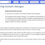 Assistant Budget et Programmation – Managua