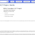 Consultant·e en évaluation MEAL – Projet ACT