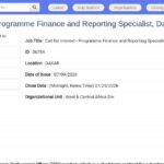 Spécialiste Finance et Reporting – Programmes Climat (Dakar)