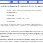 Resource Planning & Administration Associate – Washington