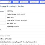 Chargé de Projet Éducation (National) – Ukraine