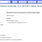 Administrative and Finance Associate (G-6) – Dakar