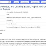 Expert MEL – Port Moresby, Papouasie-Nouvelle-Guinée