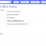 Responsable Finance et Budget – Genève (ONU)
