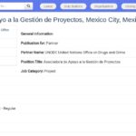 Assistant(e) de Gestion de Projets – UNODC Mexique