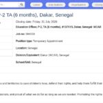 Chargé de l&rsquo;Éducation (P2, Temporaire 6 mois) – Dakar