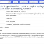 Consultant national – Rougeole, PCI et RAM en Ukraine