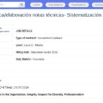 Coordinateur technique – Notes techniques et