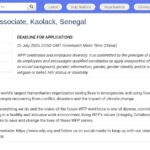 Senior Programme Associate – Kaolack, Sénégal