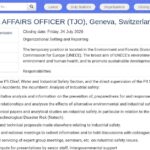 Environmental Affairs Officer – Industrial Safety (TJO)