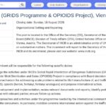 Programme Officer – GRIDS & OPIOIDS Projects (UNODC/INCB)