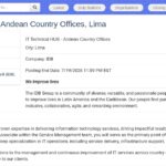 Senior IT Associate, Andean Region Service Management