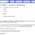 Trade & Export Finance Officer – Luxembourg (H/F)