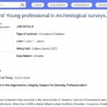 Jeune professionnel en relevés archéologiques – Ukraine