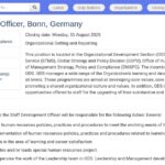 Chargé(e) du Développement du Personnel – Bonn