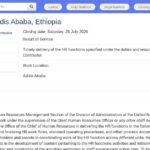Assistant(e) d&rsquo;équipe RH – Nations Unies, Addis-Abeba