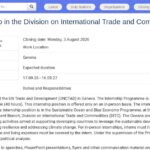 Stage – Économie bleue durable – UNCTAD Genève