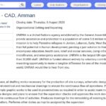 Assistant Technique AutoCAD – UNRWA Amman
