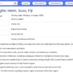 Human Rights Intern – UN Fiji Office