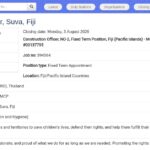 Construction Officer (NO-2) – UNICEF Pacific Islands, Suva