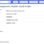 Stage en Gestion des Risques – Jeddah