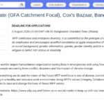 Programme Associate – GFA Catchment Focal, Cox&rsquo;s Bazar