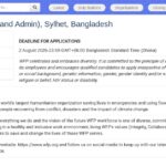 Assistant Financier et Administratif – PAM Sylhet