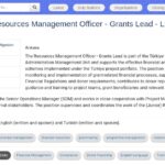 Responsable Gestion des Subventions – Ankara