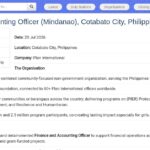 Finance and Accounting Officer – Mindanao