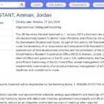 Executive Assistant – UN Resident Coordinator Office, Amman