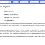Chauffeur Projet ASPIRE – Sokoto, Nigeria