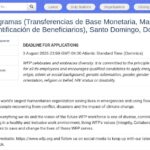 Chargé(e) de Programmes – Transferts Monétaires et