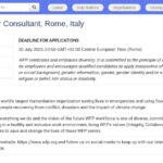 Consultant Senior Monteur Vidéo – Rome, Italie