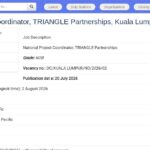 Coordinateur national du programme TRIANGLE Partnerships –