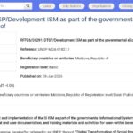 Développement du SI ISM pour eSocial – PNUD Moldavie