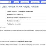 Legal Advisor – NCHR Punjab (Pakistan)