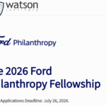 Bourse Ford Philanthropy 2026 – Entrepreneurs et Leaders
