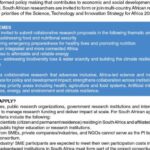 NRF SGCI-STISA 2034 Call for South African Researchers