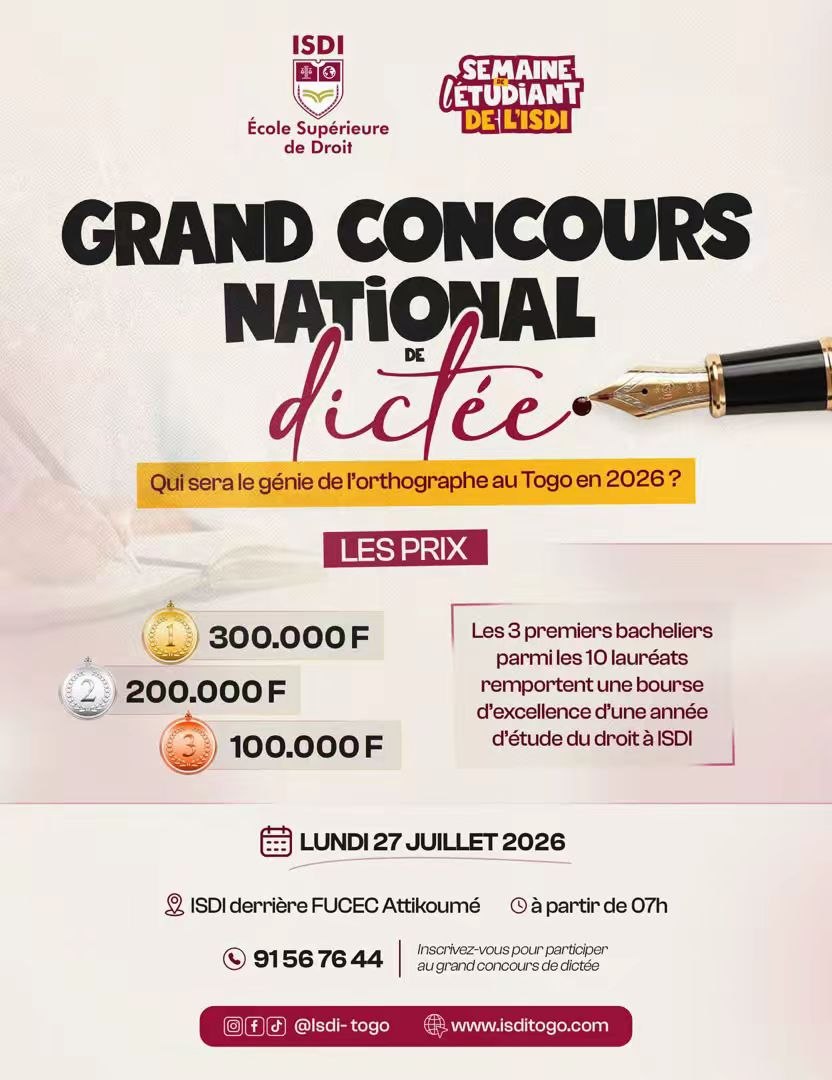 Concours de Dictée ISDI