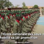 Remise des galons a l&rsquo;ecole des sous-officiers au Niger